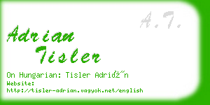 adrian tisler business card